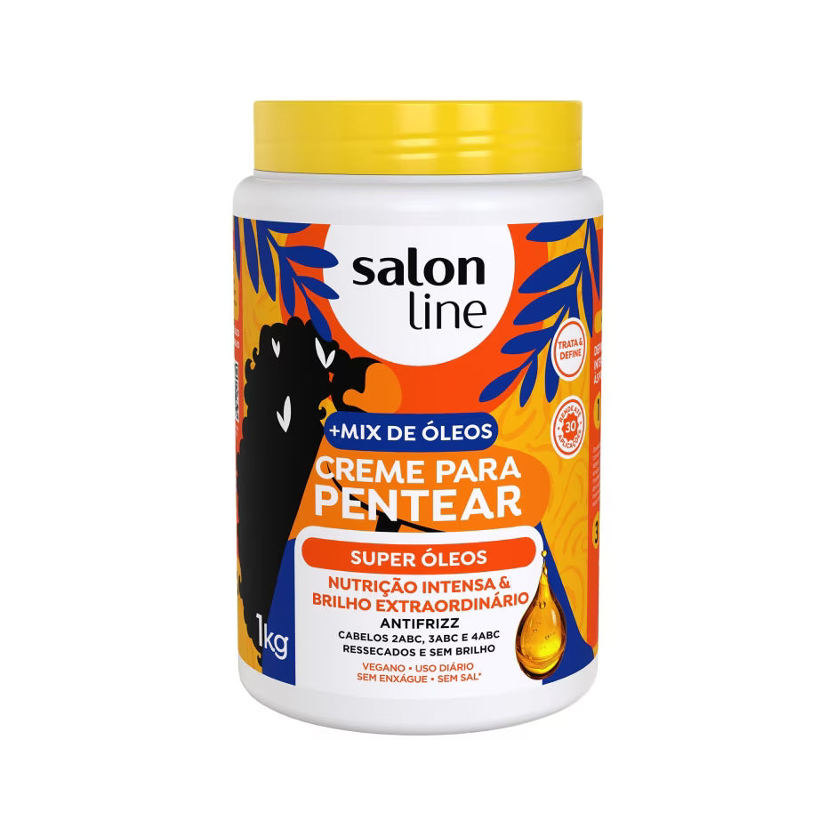 Salon Line Creme para Pentear: Super Óleos (1Kg) Oferta!